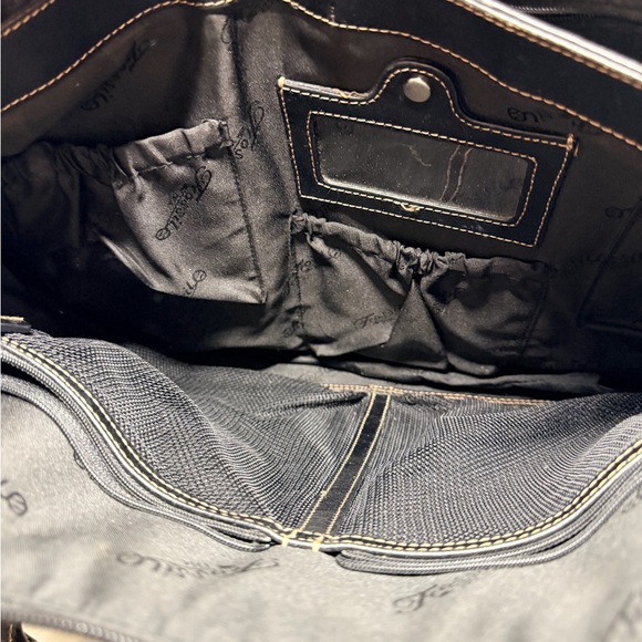 Fossil Black Genuine Leather Laptop Bag - Picture 7 of 12